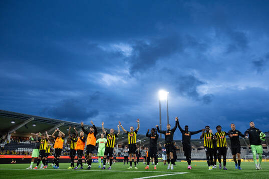 Players of Häcken celebrate