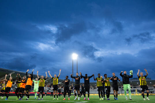Players of Häcken celebrate