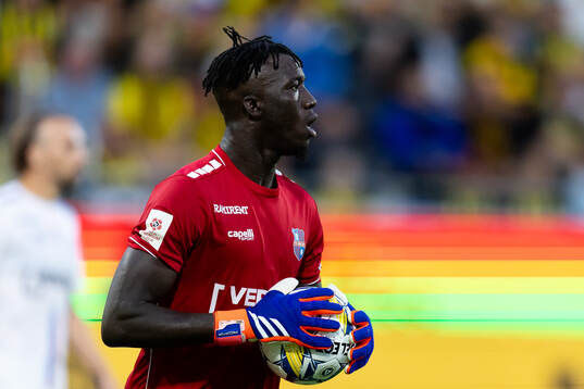 Goalkeeper Ebrima Jarju of Paide Linnameeskond