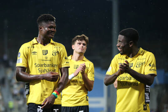 Terry Yegbe and Michael Baidoo of Elfsborg