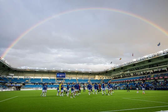 Players of Molde celebrates