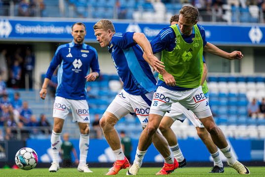 Kristian Eriksen of Molde warms up