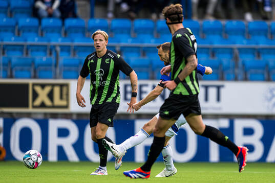 Magnus Wolff Eikrem of Molde scores the 2-0 goal