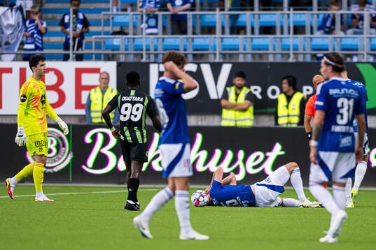 Anders Hagelskjær of Molde in pain