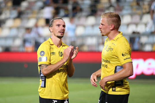 Niklas Hult and Per Frick of Elfsborg