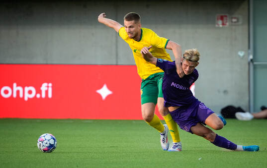 Joona Veteli and Tobias Gulliksen od Djurgården