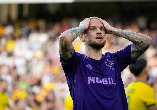 Adam Ståhl of Djurgården looks dejected