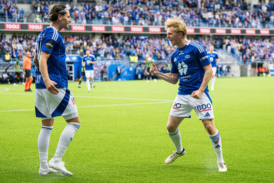 Mats Møller Dæhli of Molde celebrates