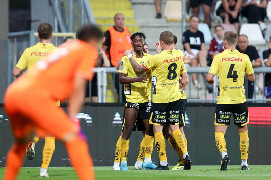 Jalal Abdullai of Elfsborg celebrates the 0-1 goal