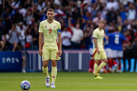 Abel Ruiz of Spain looks dejected