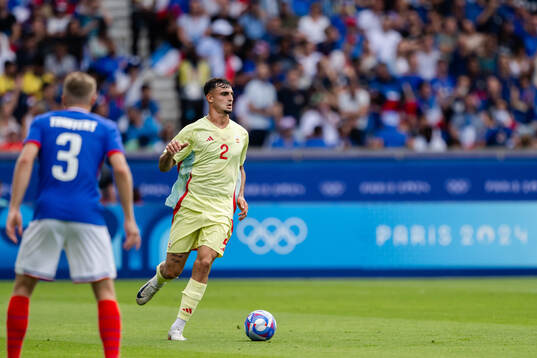 Marc Pubill of Spain in the men’s football final between