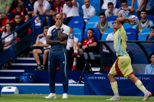 Thierry Henry, head coach of France in the men’s football