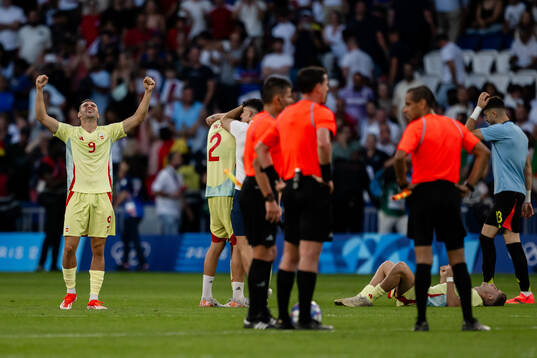 Abel Ruiz of Spain celebrates