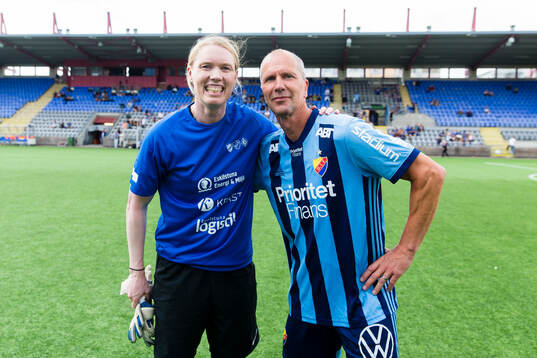 Eskilstuna Uniteds Hedvig Lindahl och straffskyttsvinnaren