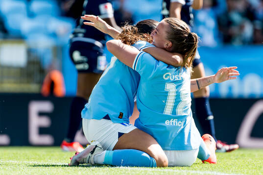 Malmö FFs Lovisa Gustafsson jublar