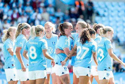 Malmö FFs Lovisa Gustafsson jublar