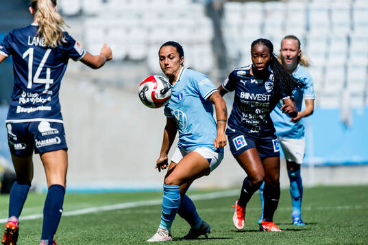 Malmö FFs Ana Mafalda Ferreira Barboz och IFK Kalmars
