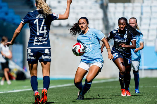 Malmö FFs Ana Mafalda Ferreira Barboz och IFK Kalmars