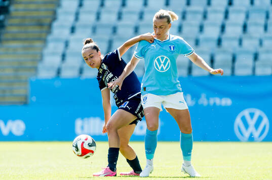 IFK Kalmars Valentina Metaj och Malmö FFs Sofia Wännerdahl