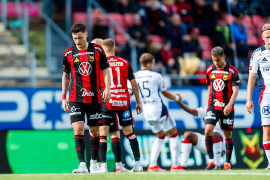 Östersunds Jamie Ryan Hopcutt deppar