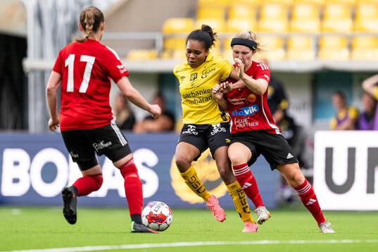 Elfsborgs Vanessa Lopez och Tjust IFs Tove Carlberg
