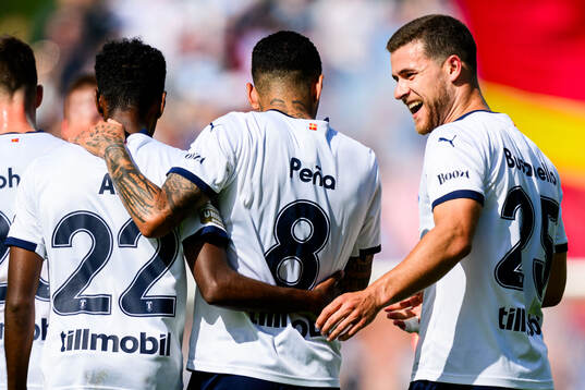 Malmö FFs Taha Ali, Sergio Pena och Gabriel Busanello
