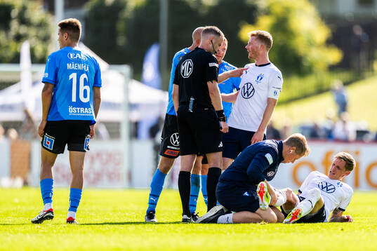 Halmstads Andreas Johansson samt Malmö FFs Anders