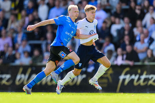 Halmstads André Boman och Malmö FFs Hugo Bolin