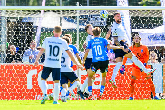 under fotbollsmatchen i Allsvenskan mellan Halmstad och