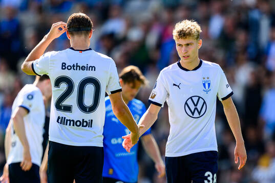 Malmö FFs Erik Botheim och Hugo Bolin