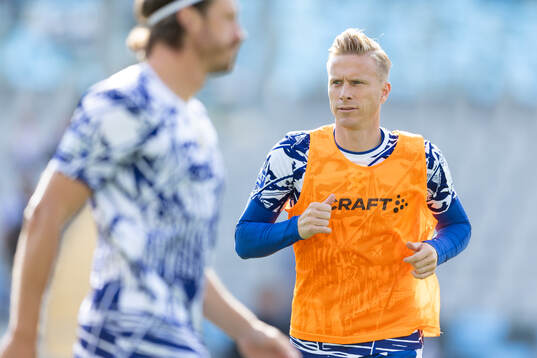 IFK Göteborgs Oscar Wendt innan fotbollsmatchen i