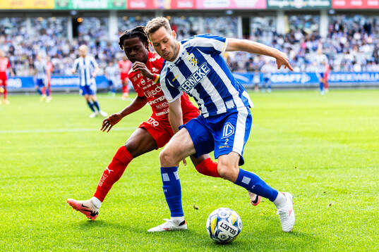 Värnamos Frank Junior Adjei och Emil Salomonsson
