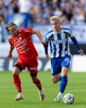 Värnamos Simon Thern och IFK Göteborgs Oscar Wendt