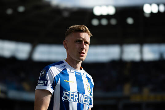 IFK Göteborgs Sebastian Ohlsson innan fotbollsmatchen i