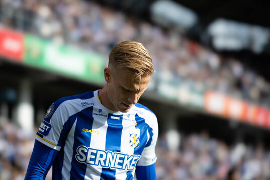 IFK Göteborgs Oscar Wendt innan fotbollsmatchen i