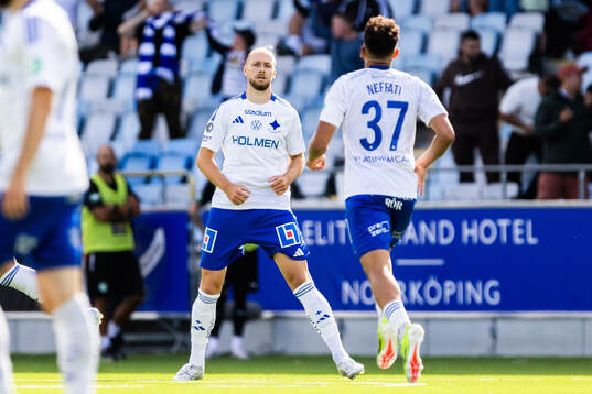 IFK Norrköpings Kevin Höög Jansson jublar