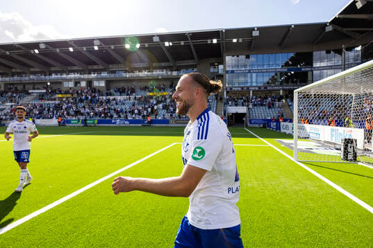 IFK Norrköpings Kevin Höög Jansson jublar