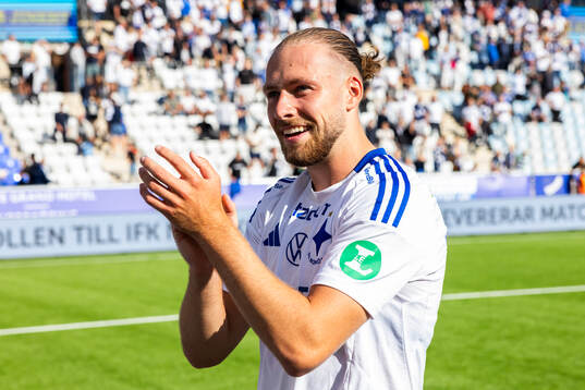 IFK Norrköpings Kevin Höög Jansson jublar
