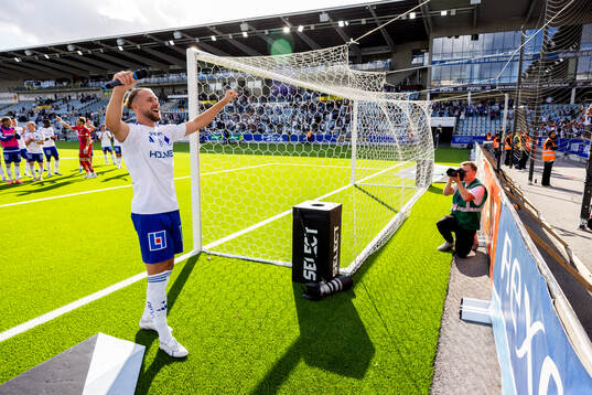 IFK Norrköpings Kevin Höög Jansson jublar