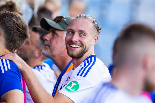 IFK Norrköpings Kevin Höög Jansson jublar