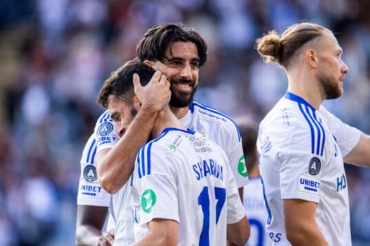 IFK Norrköpings Laorent Shabani och Kristoffer Khazeni