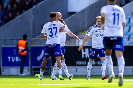 IFK Norrköpings Kevin Höög Jansson jublar