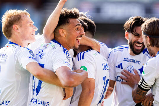 IFK Norrköpings Marcus Baggesen, Moutaz Neffati jublar med