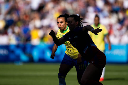 Marta of Brazil in the women’s football final between