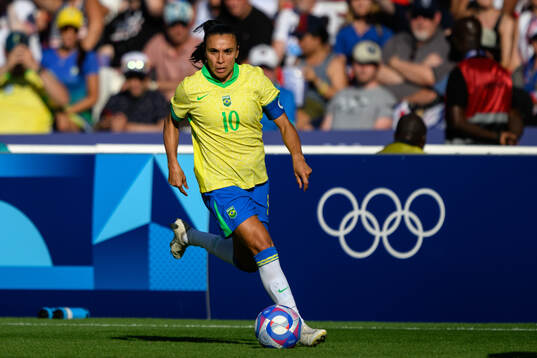 Marta of Brazil in the women’s football final between
