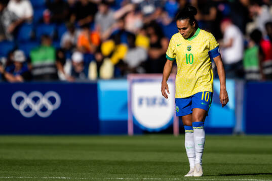 Marta of Brazil in the women’s football final between