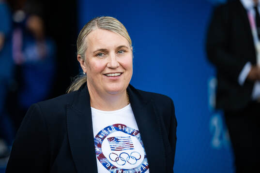 Head coach Emma Hayes of USA