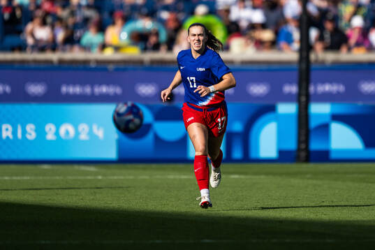 Samantha Coffey of USA in the women’s football final