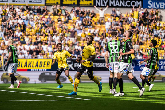 Elfsborgs Michael Baidoo jublar