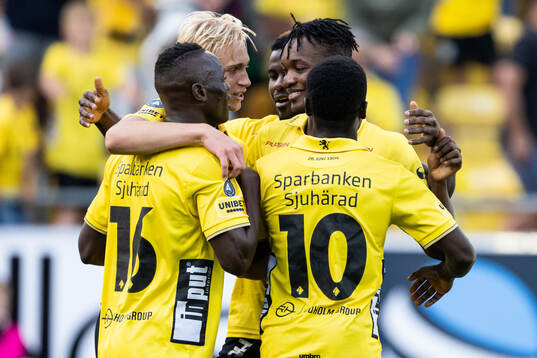 Elfsborgs spelare jublar